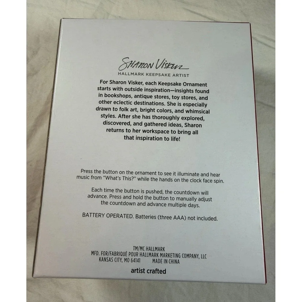Hallmark Keepsake 2025 Nightmare Before Christmas Christmas Town Countdown Magic